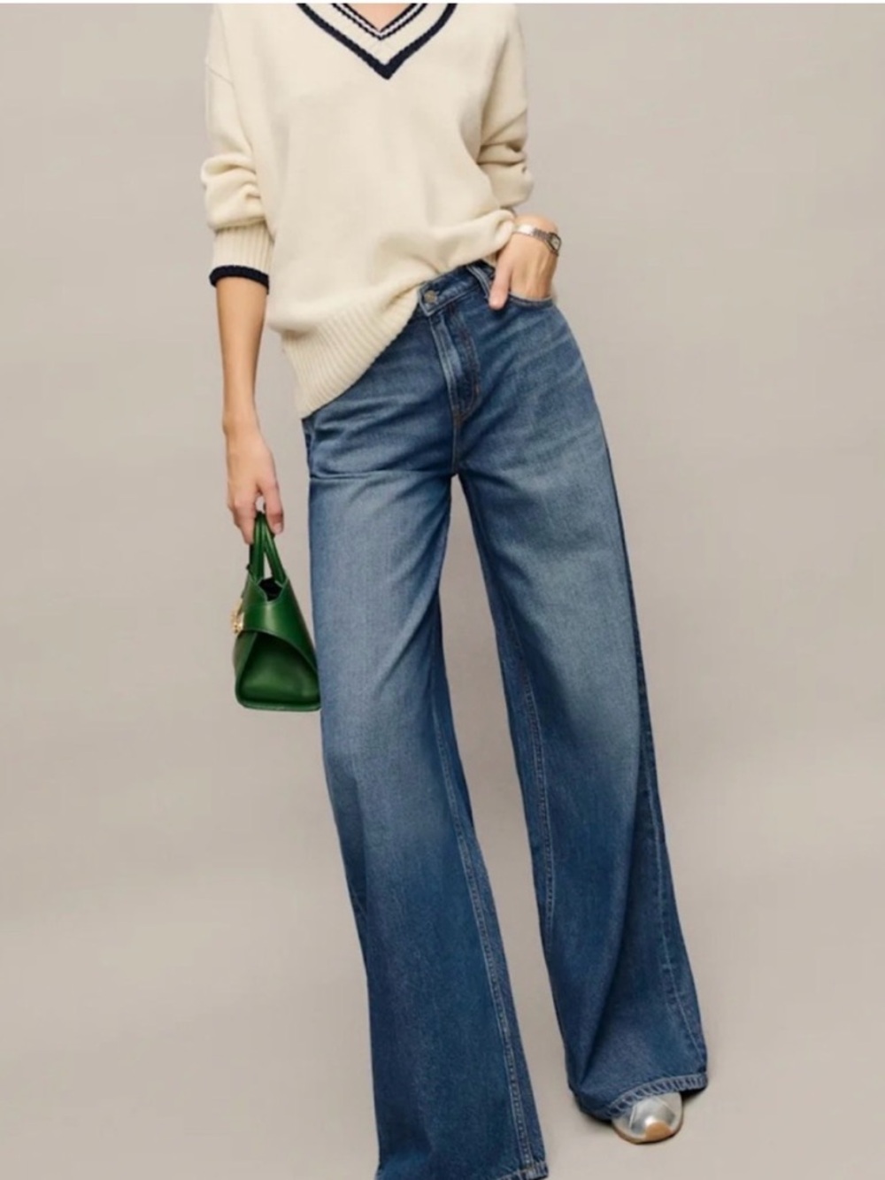 Reformation Rui Lived-in Wide Leg Baggy Jeans Women’s 24 New With Tags